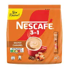 Nescafé 3-in-1 Salted Caramel instant coffee distributed by Brands Kingdom Hong Kong