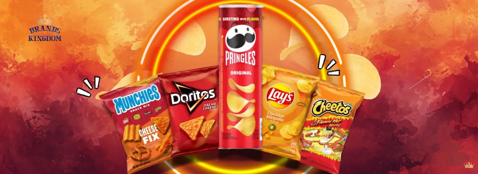 Pringles Doritos Lay's Cheetos snacks distributed by Brands Kingdom Hong Kong